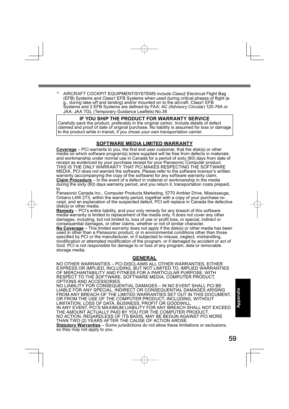 Panasonic CF-U1 User Manual | Page 59 / 64