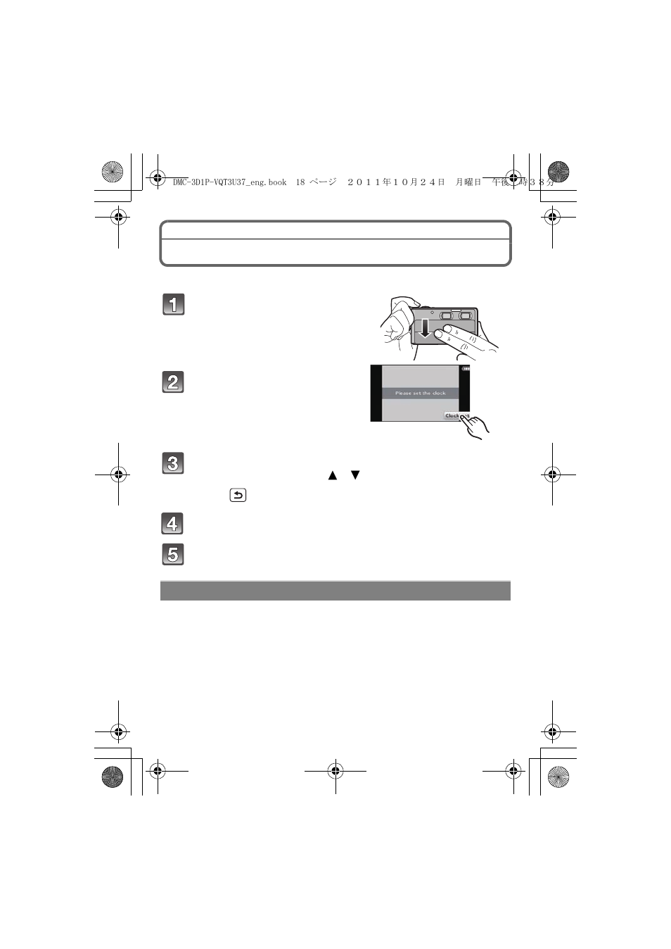 Setting date/time (clock set), Changing the clock setting | Panasonic DMC-3D1 User Manual | Page 18 / 42