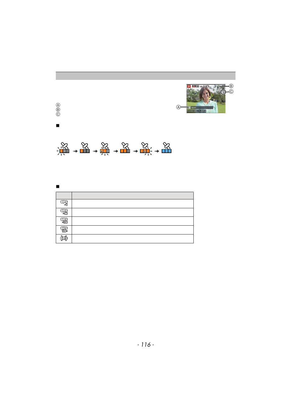 P116 | Panasonic DMC-TS4 User Manual | Page 116 / 205