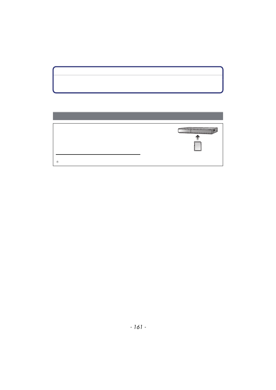 Copy by inserting the sd card into the recorder, Saving the recorded still pictures and, Motion pictures | Copy by inserting the sd card into, The recorder | Panasonic DMC-TS4 User Manual | Page 161 / 205