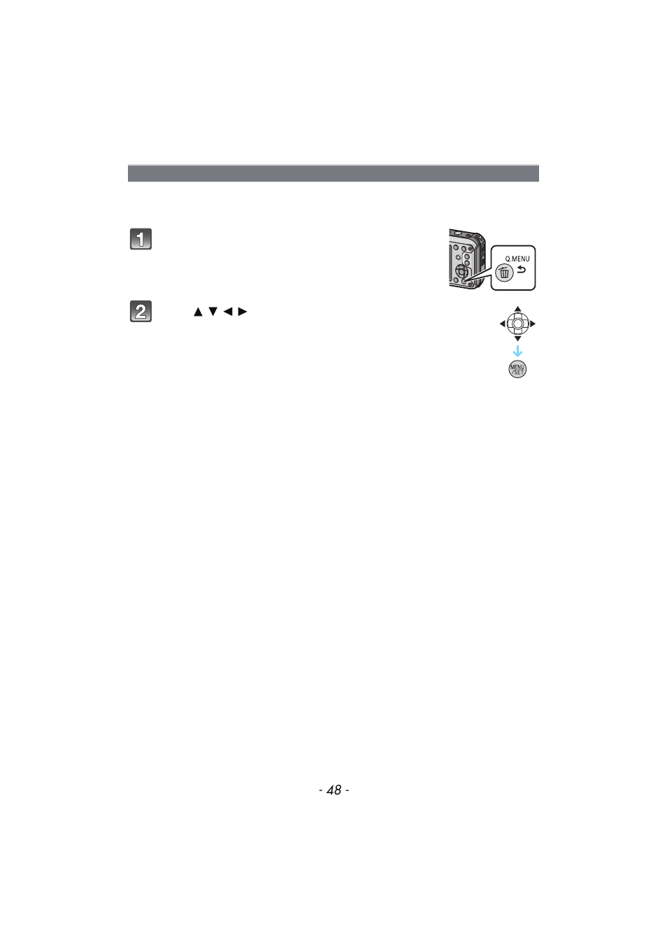 Using the quick menu, P48) | Panasonic DMC-TS4 User Manual | Page 48 / 205