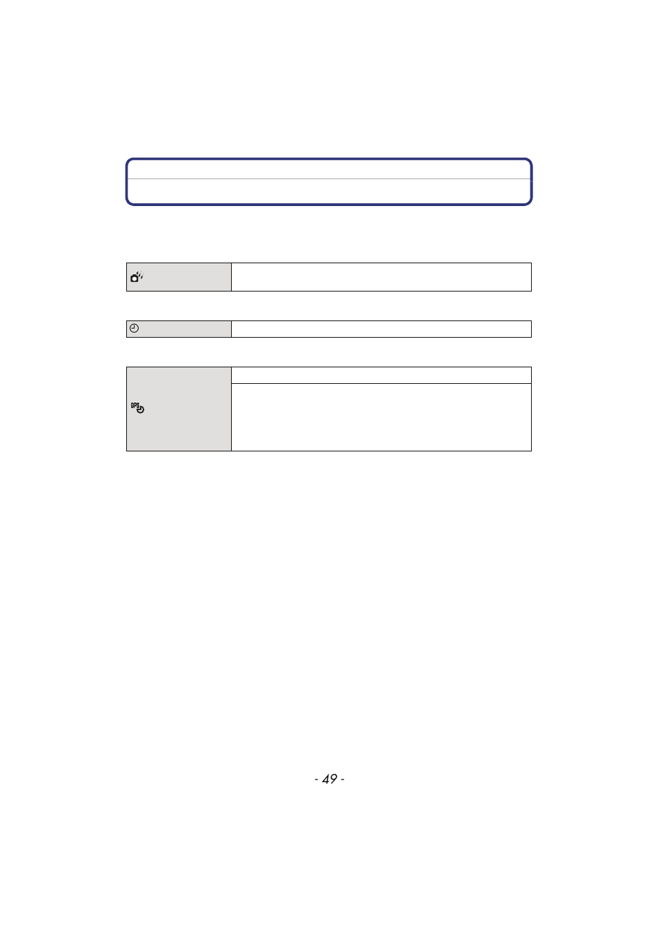 About the setup menu | Panasonic DMC-TS4 User Manual | Page 49 / 205