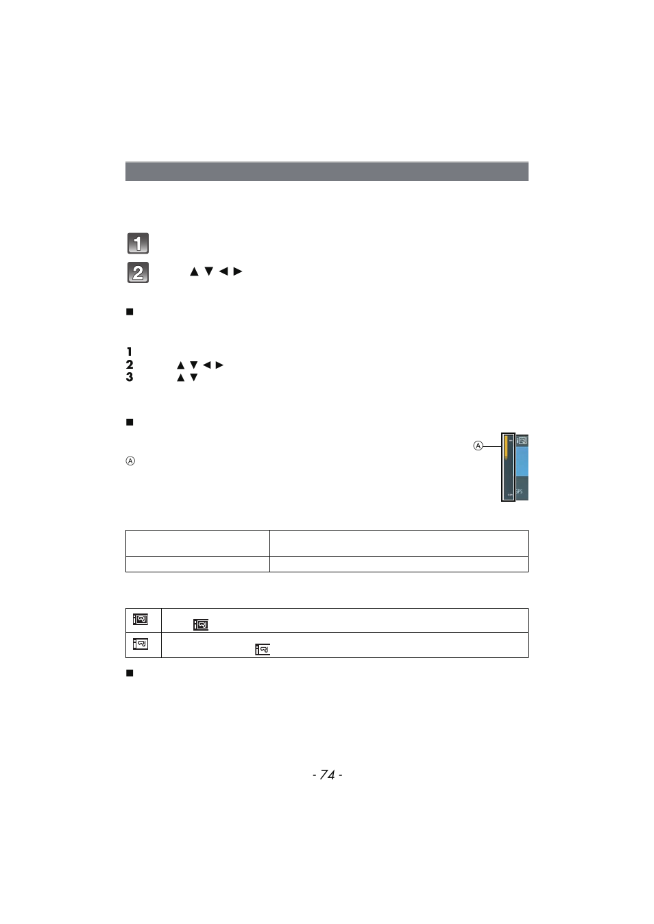 Beach & snorkeling, P74) | Panasonic DMC-TS4 User Manual | Page 74 / 205