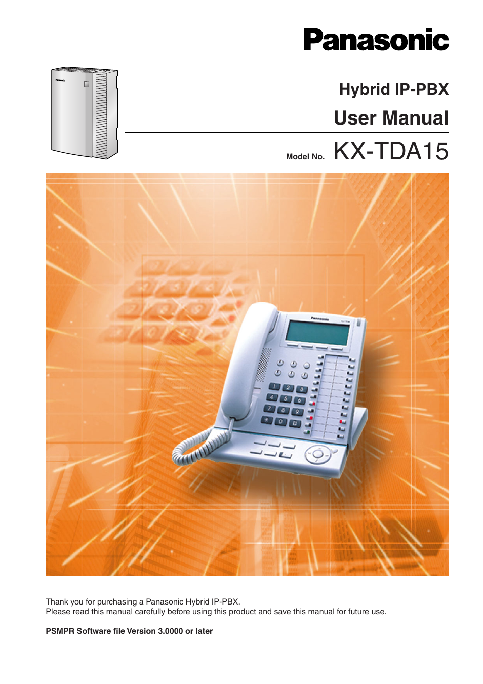 Panasonic KX-TDA15 User Manual | 224 pages