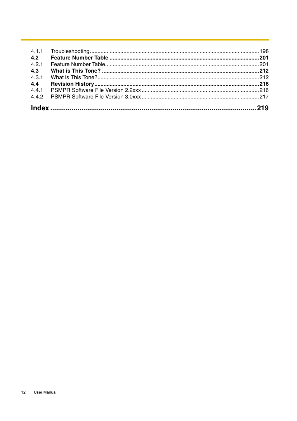 Index 219, Index | Panasonic KX-TDA15 User Manual | Page 12 / 224