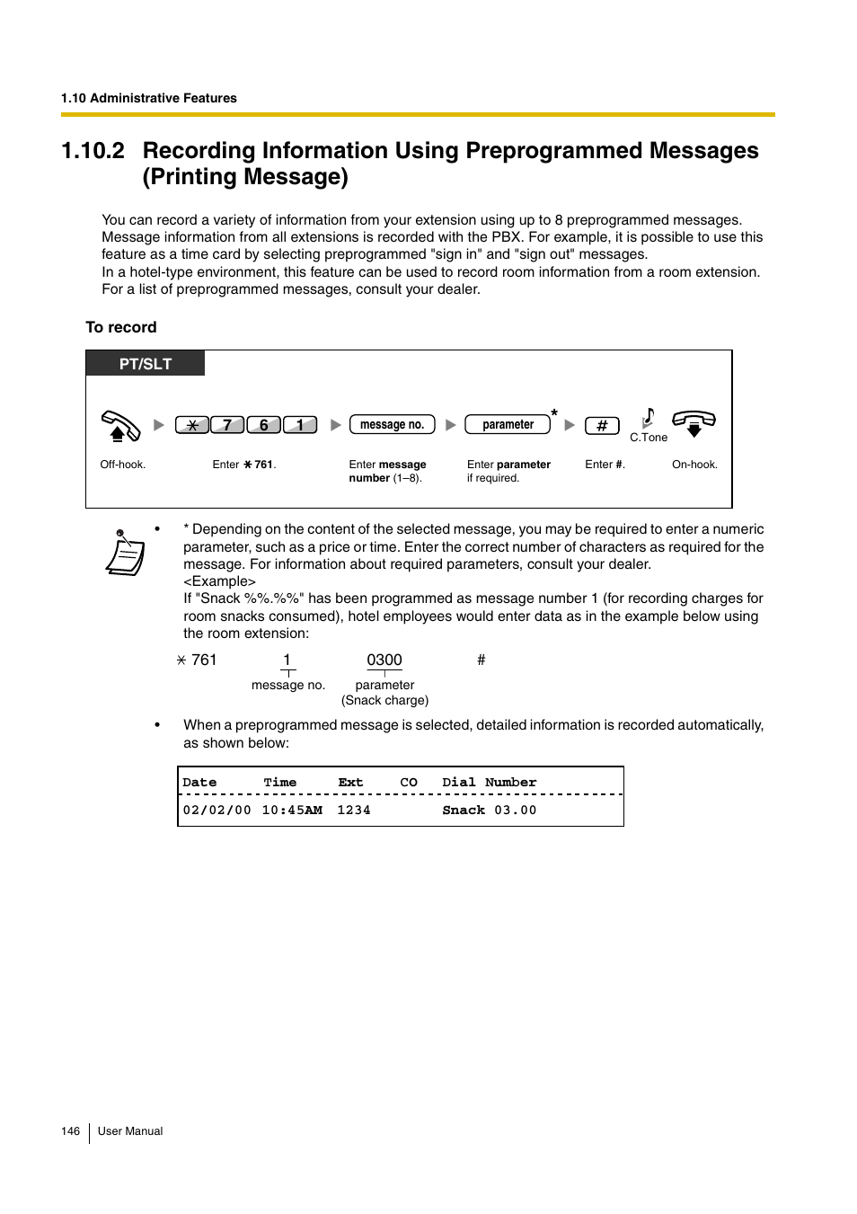 Panasonic KX-TDA15 User Manual | Page 146 / 224