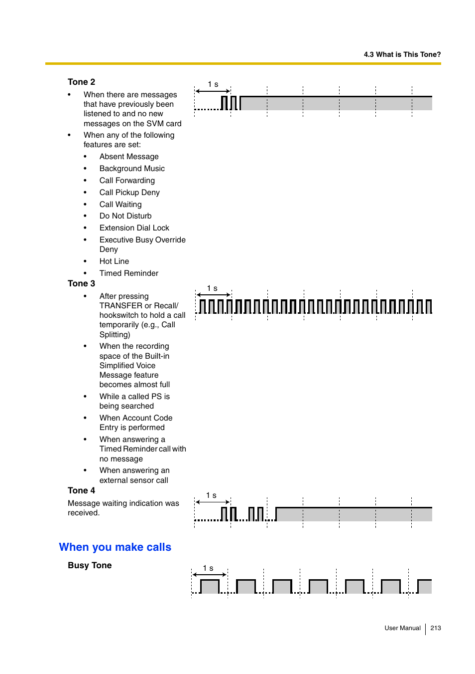 When you make calls | Panasonic KX-TDA15 User Manual | Page 213 / 224