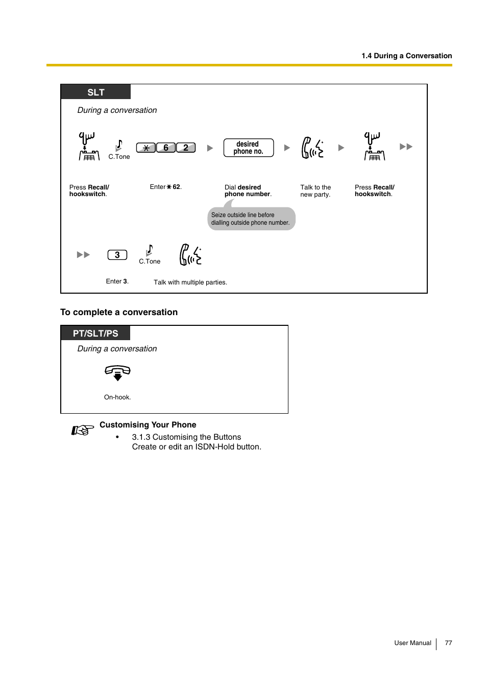 Pt/slt/ps | Panasonic KX-TDA15 User Manual | Page 77 / 224