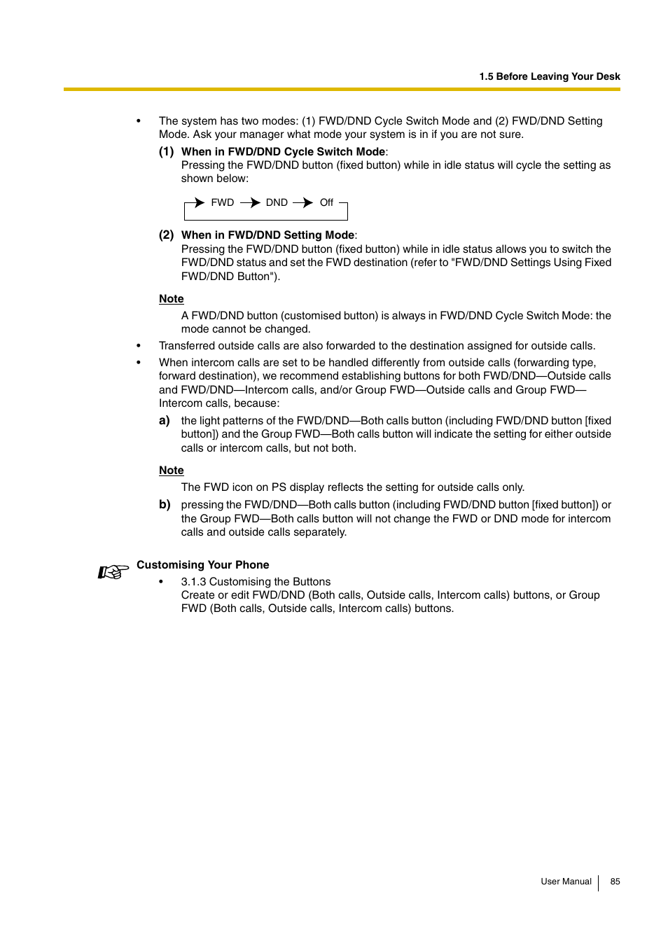 Panasonic KX-TDA15 User Manual | Page 85 / 224