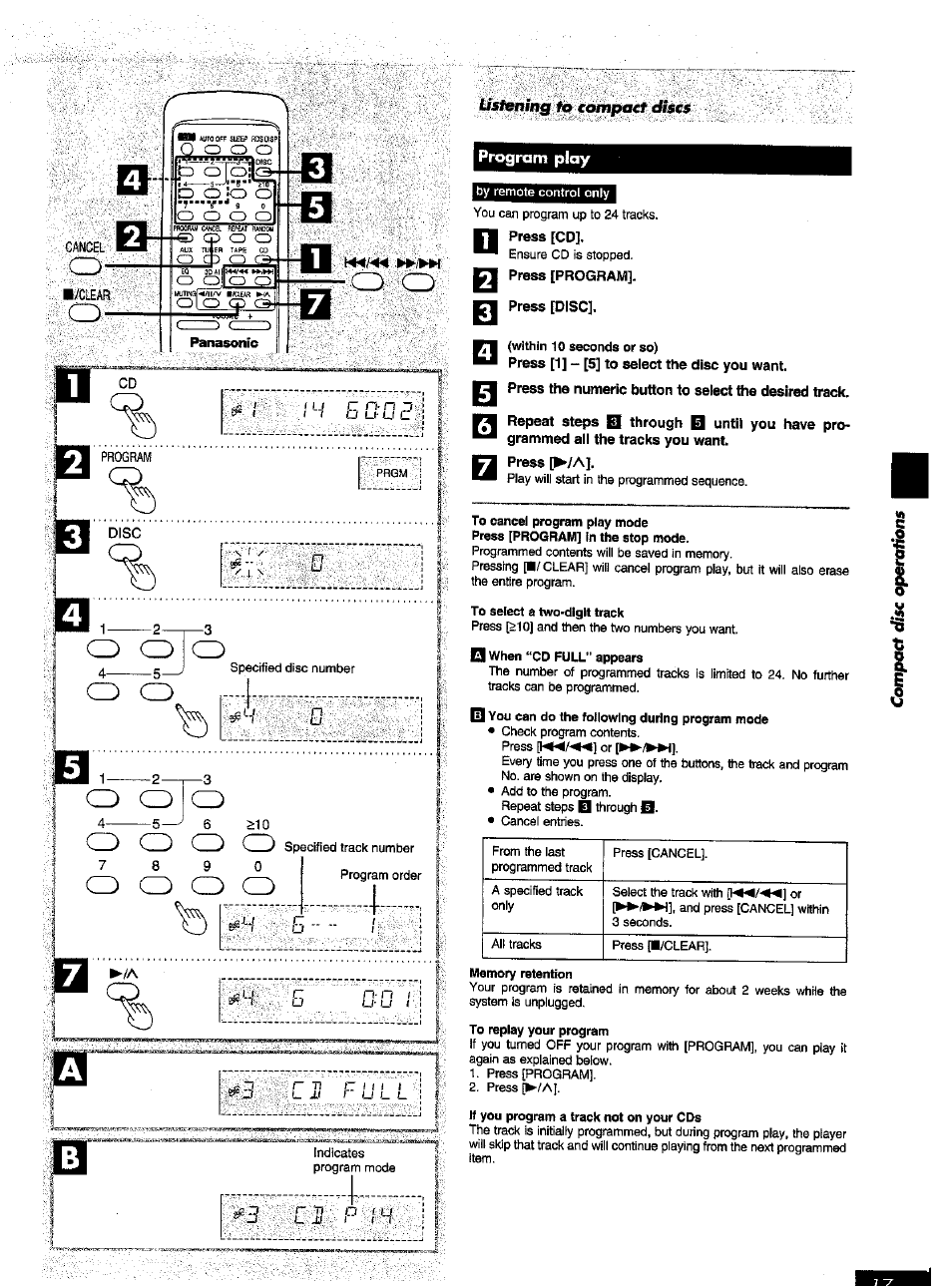 Press [disc | Panasonic SC-AK52 EN User Manual | Page 17 / 32