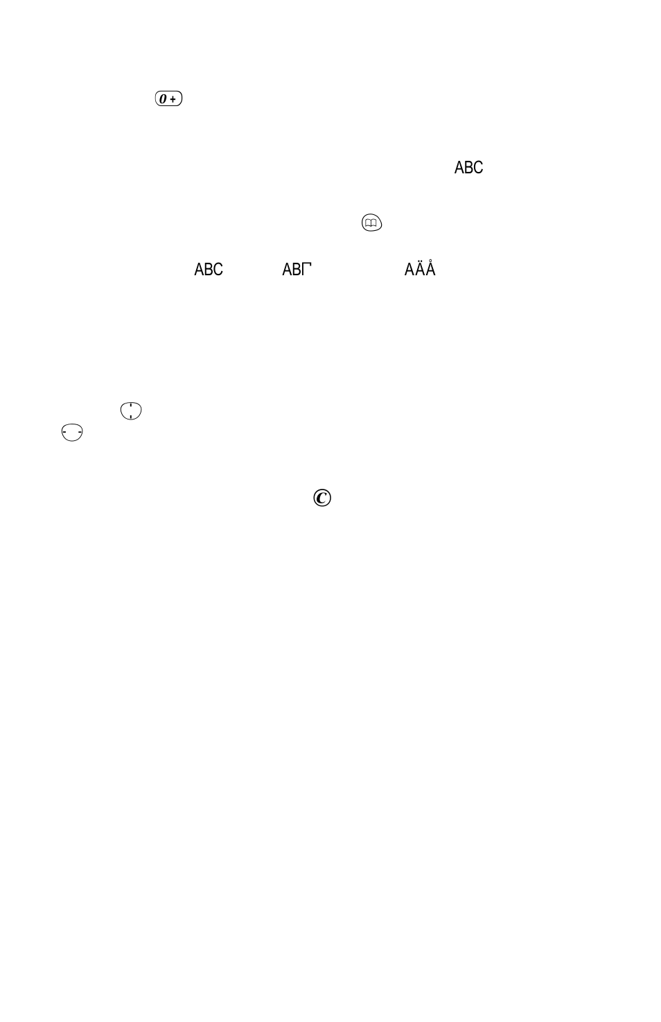 Other text modes, Editing text | Panasonic EB-GD92 User Manual | Page 47 / 60