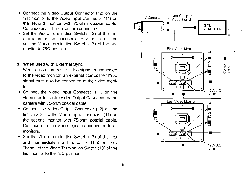 Panasonic WV-BM1700 User Manual | Page 11 / 16