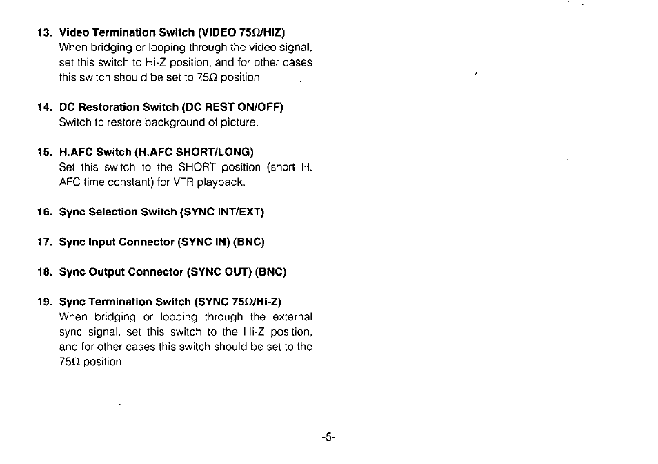 Panasonic WV-BM1700 User Manual | Page 7 / 16