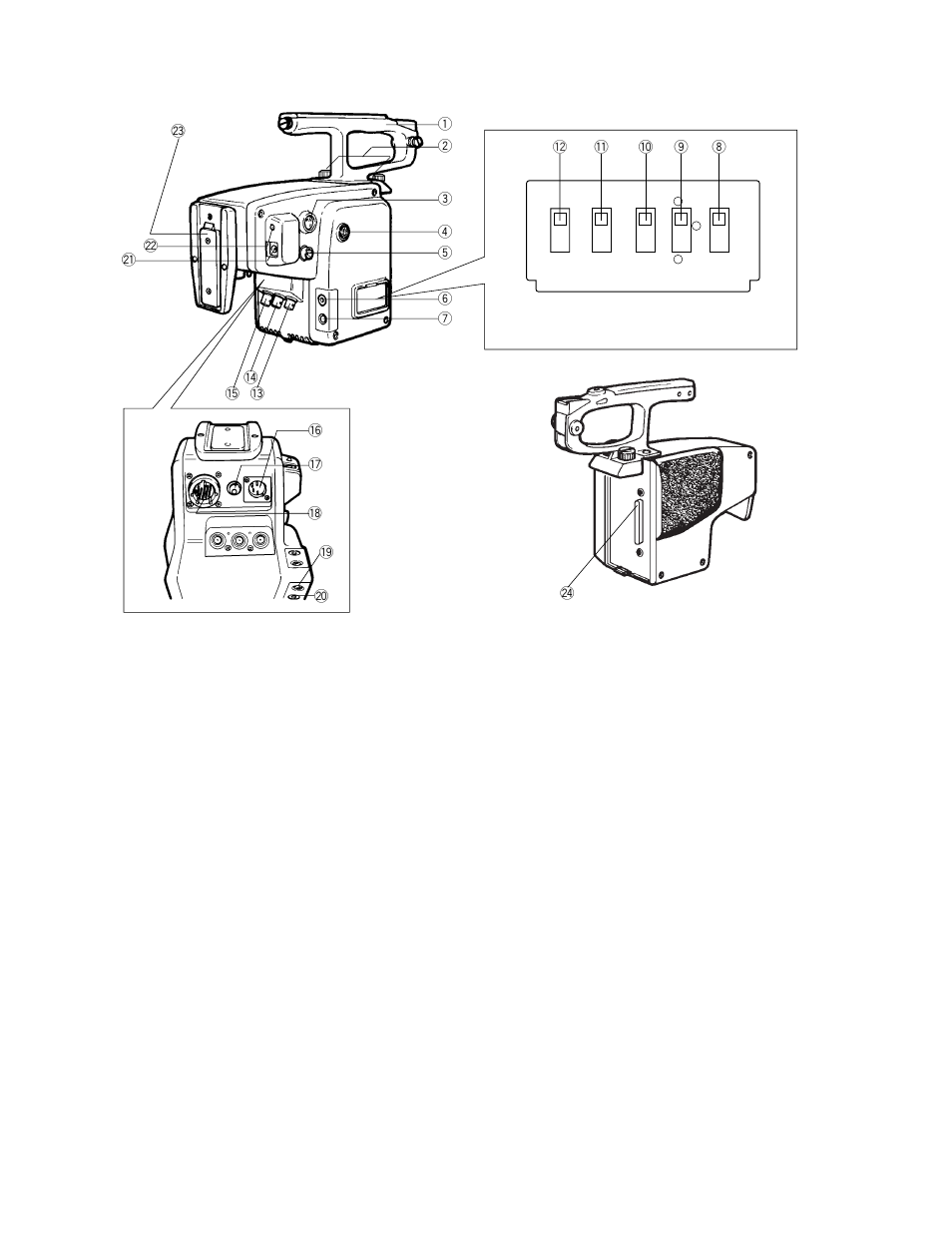 Major operating controls and their functions | Panasonic AW-AD700BS User Manual | Page 2 / 8