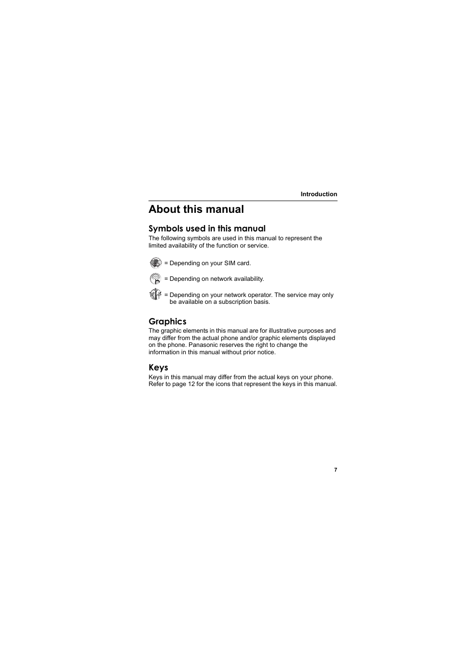 About this manual | Panasonic EB-SA7  EN User Manual | Page 10 / 168