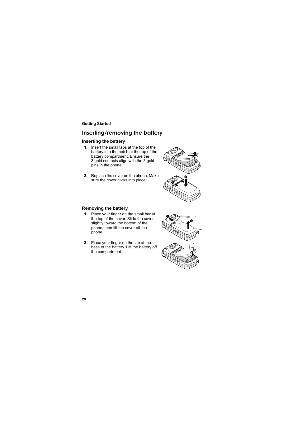 Inserting/removing the battery | Panasonic EB-SA7  EN User Manual | Page 23 / 168