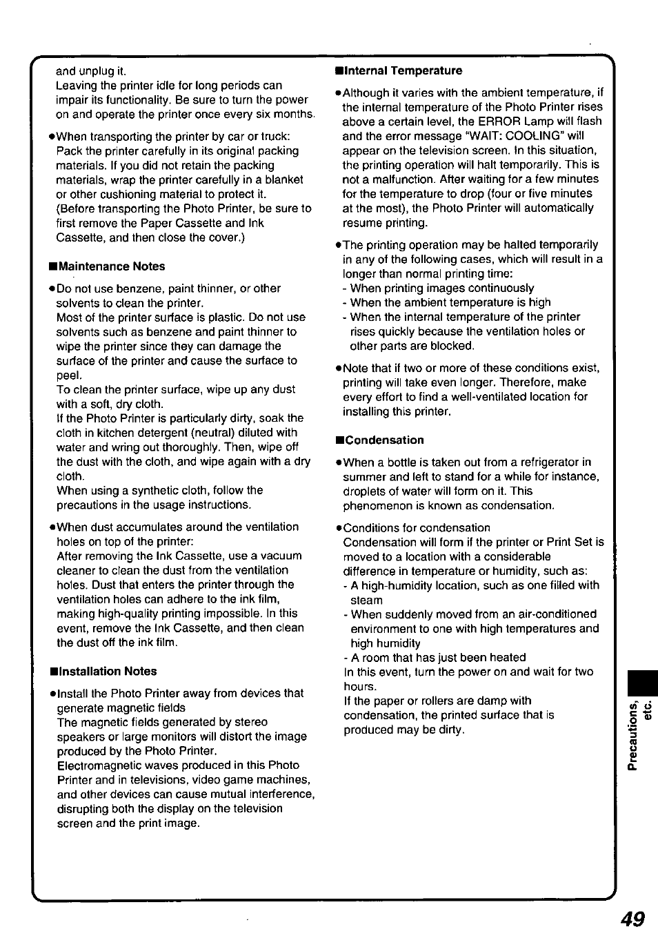 Panasonic PV-PD2000 User Manual | Page 49 / 60