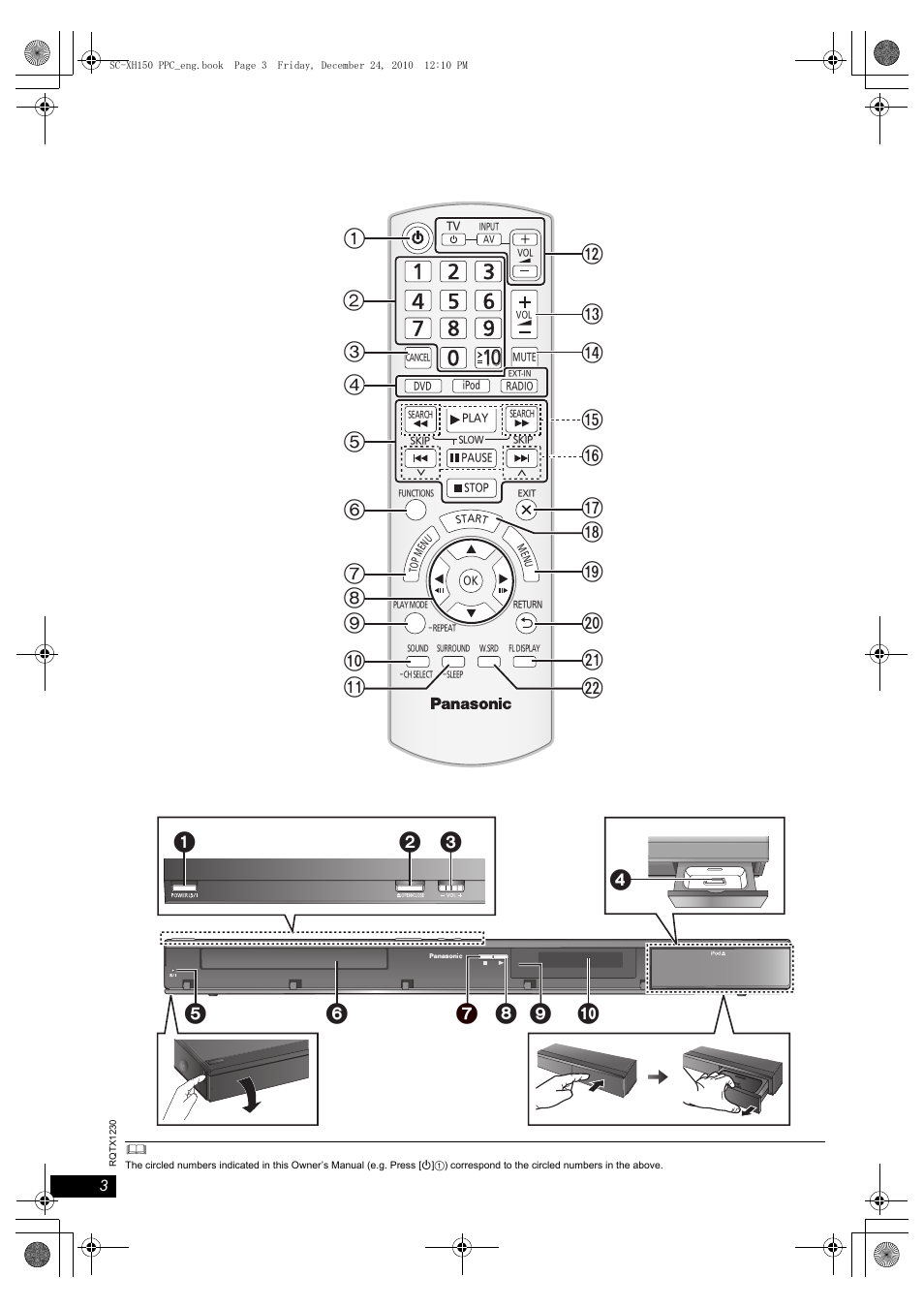 Panasonic SC-XH150 User Manual | Page 3 / 26