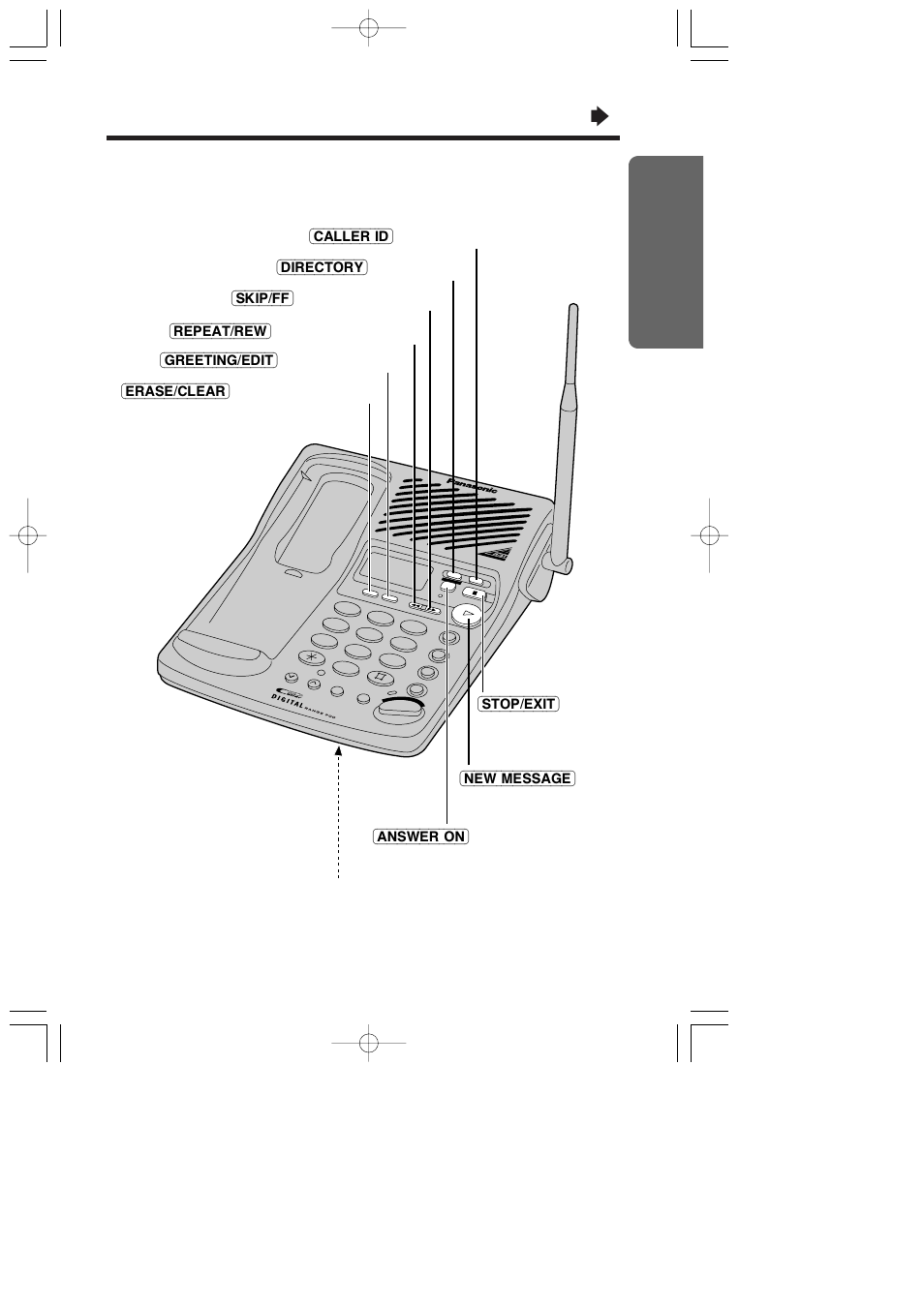 7preparation, Button (p. 66), Button (p. 22, 42) | Button (p. 55), Button (p. 38), New\message), Stop/exit), Skip/ff), Repeat/rew), Greeting/edit) | Panasonic KX-TC1871ALB User Manual | Page 7 / 100