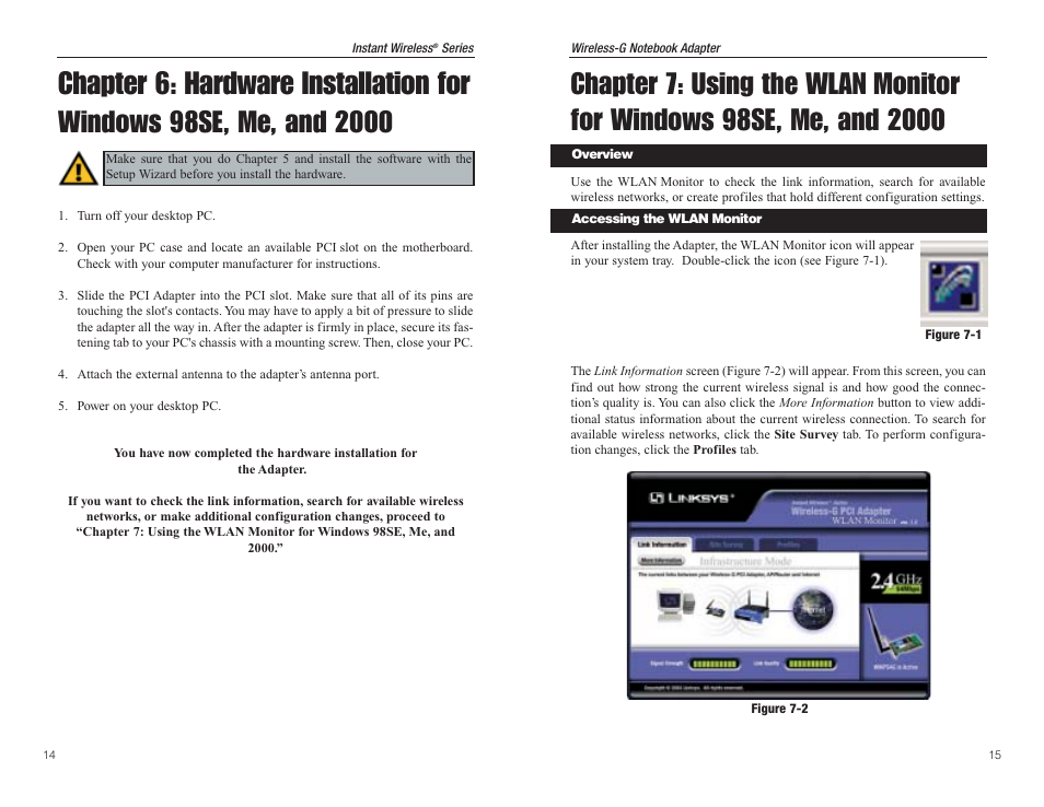 Chapter 6: hardware installation for | Panasonic WMP54G User Manual | Page 11 / 25