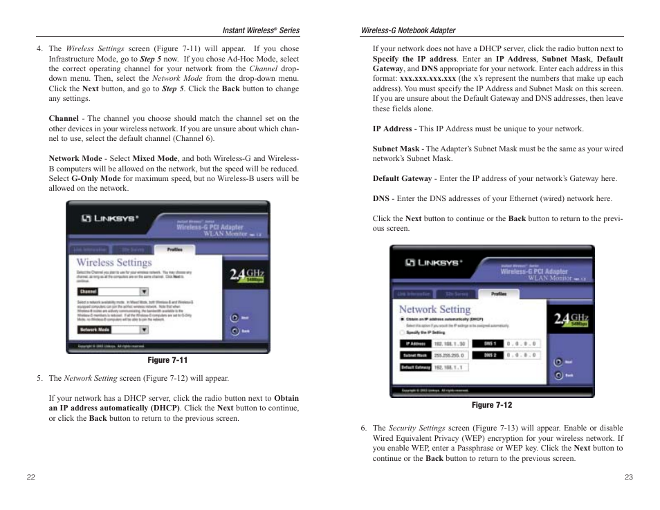 Panasonic WMP54G User Manual | Page 15 / 25