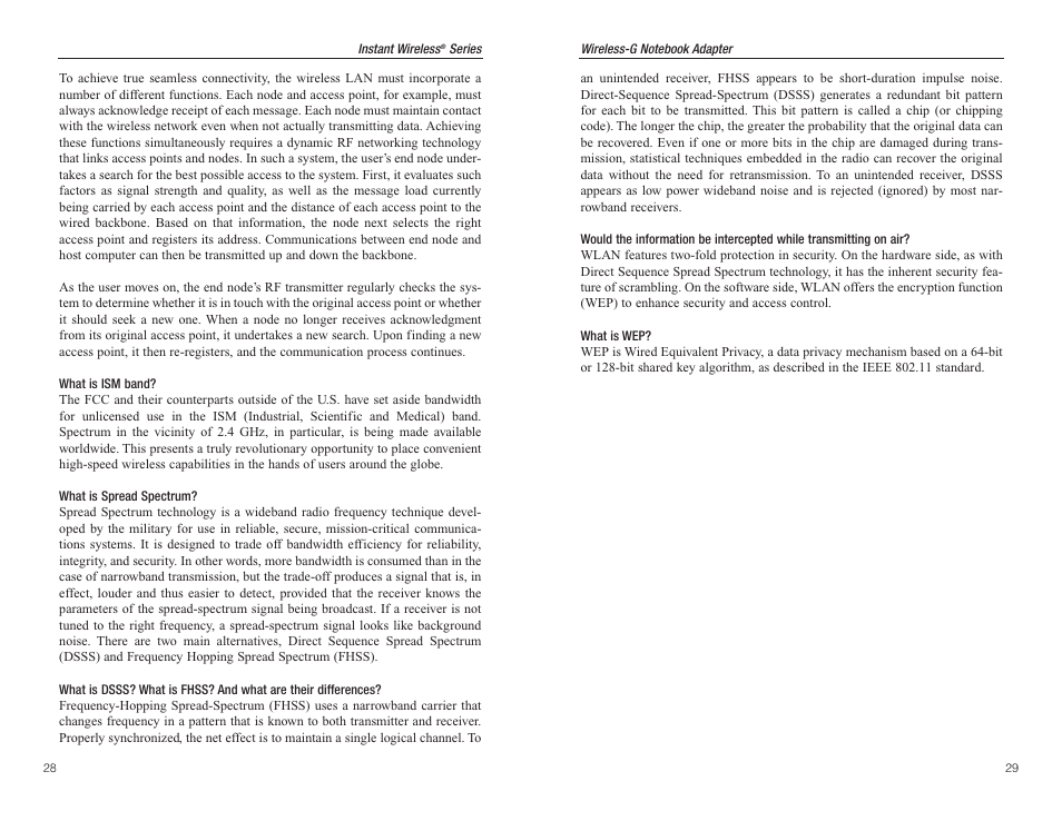 Panasonic WMP54G User Manual | Page 18 / 25