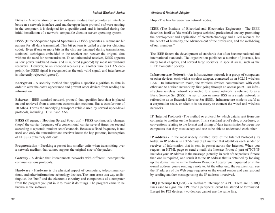 Panasonic WMP54G User Manual | Page 20 / 25