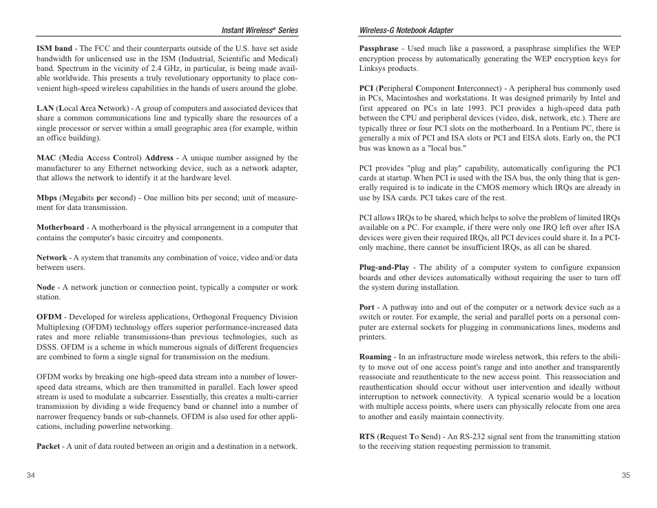 Panasonic WMP54G User Manual | Page 21 / 25