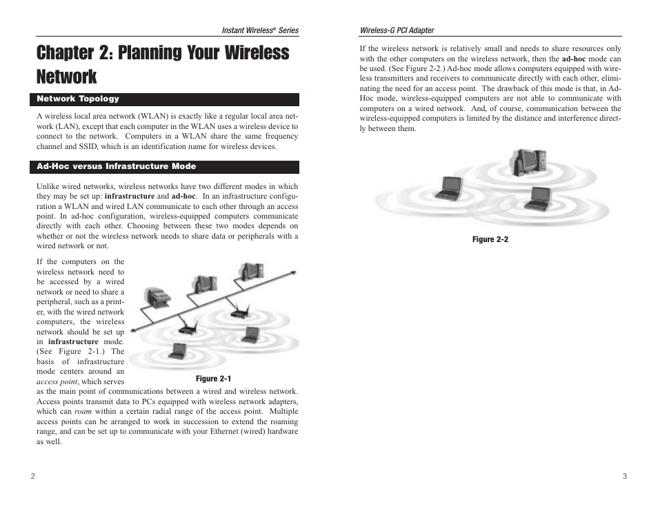 Chapter 2: planning your wireless network | Panasonic WMP54G User Manual | Page 5 / 25
