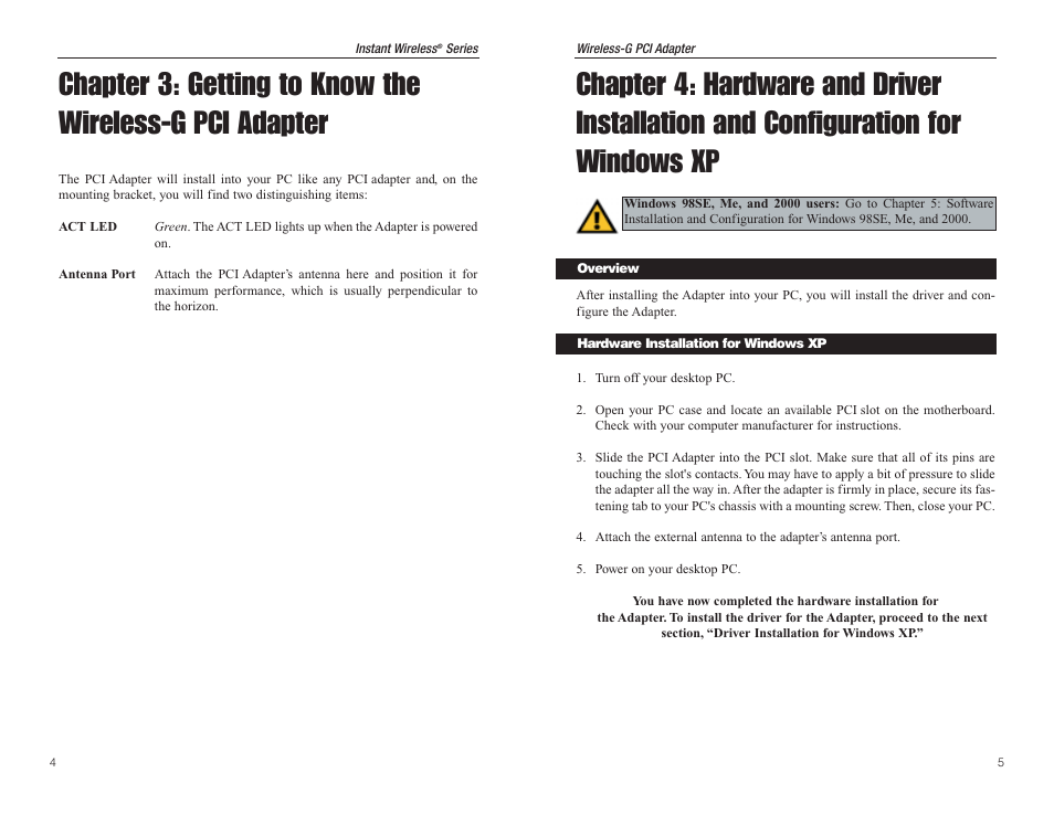 Panasonic WMP54G User Manual | Page 6 / 25