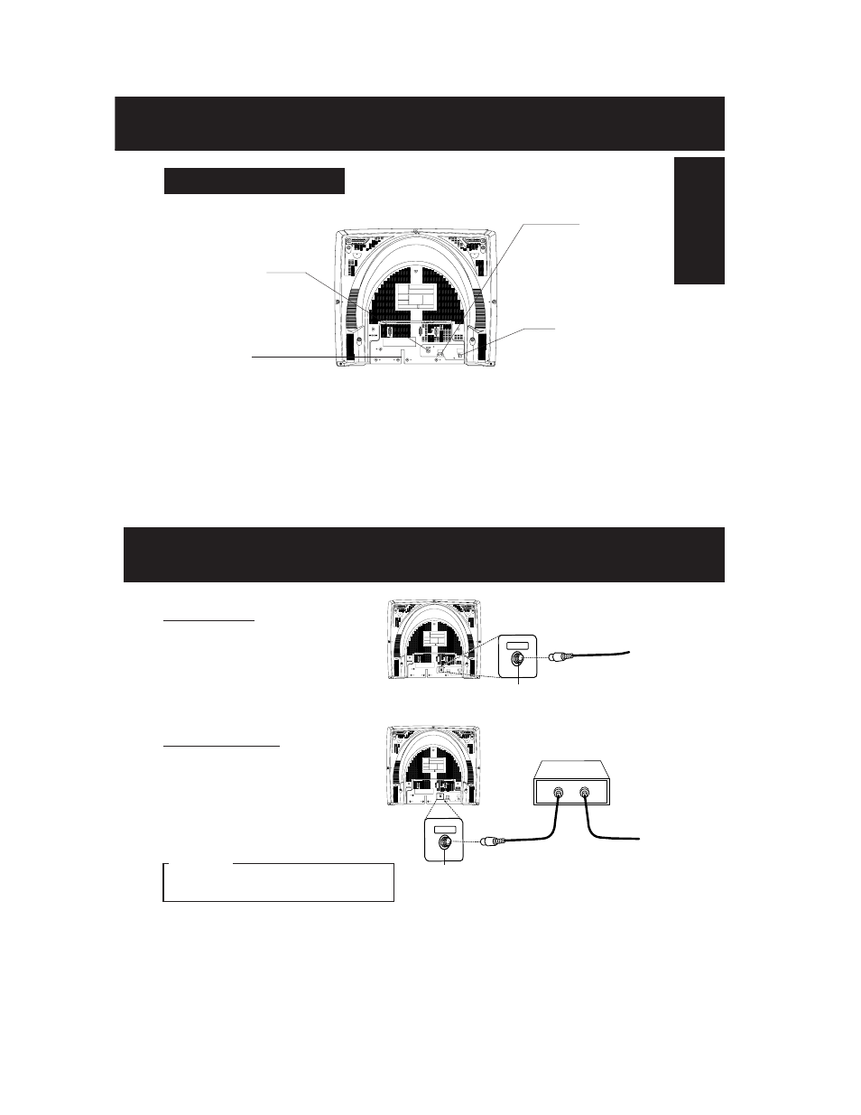 Connections, Rear view of the unit, Initial setup | Panasonic AG 527DVDE User Manual | Page 11 / 68