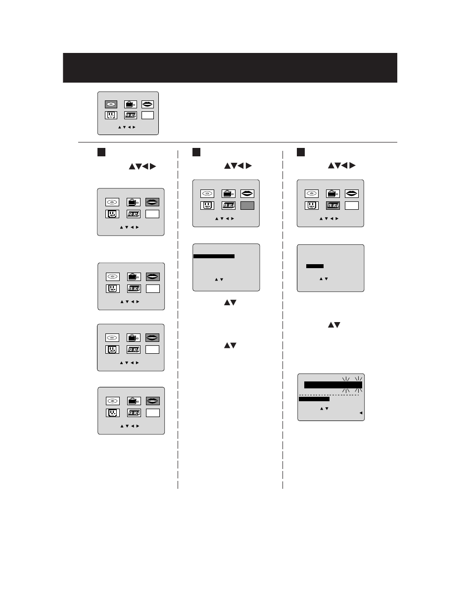 Reset language, channels, clock, Language channels clock, 3) press to select “manual,” then press set | Press action, Continued on the next page | Panasonic AG 527DVDE User Manual | Page 16 / 68