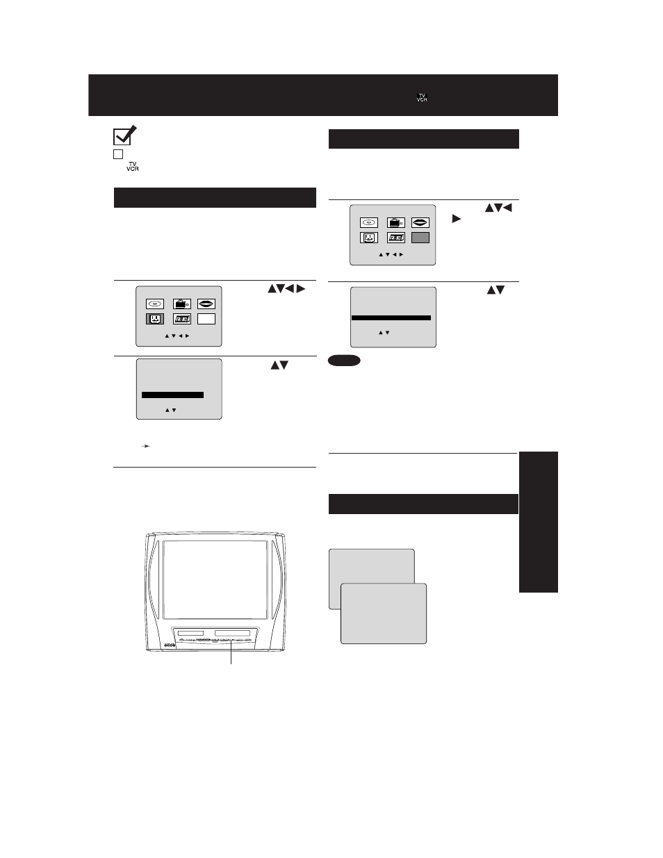 Remote warning feature, Weak signal display feature, Vcr lock | Panasonic AG 527DVDE User Manual | Page 39 / 68