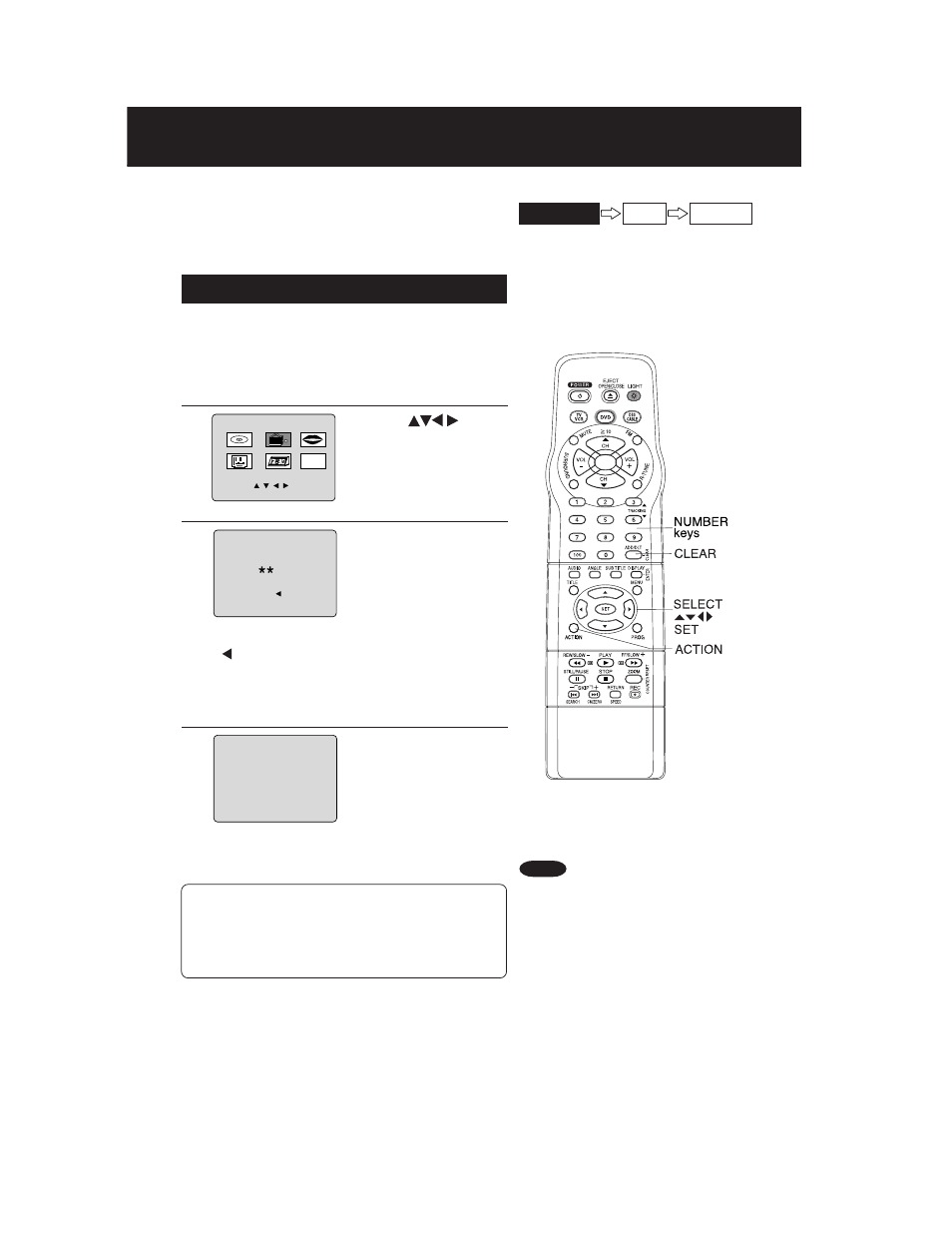 V-chip control feature, Enter secret code | Panasonic AG 527DVDE User Manual | Page 40 / 68