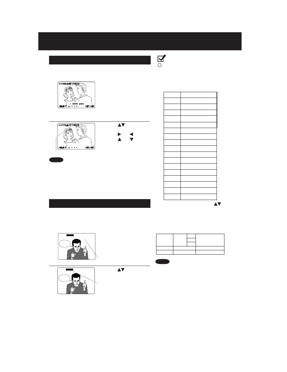 Disc operation, 12 a b, Subtitle language (dvd only) | Audio soundtrack language (dvd only) | Panasonic AG 527DVDE User Manual | Page 48 / 68