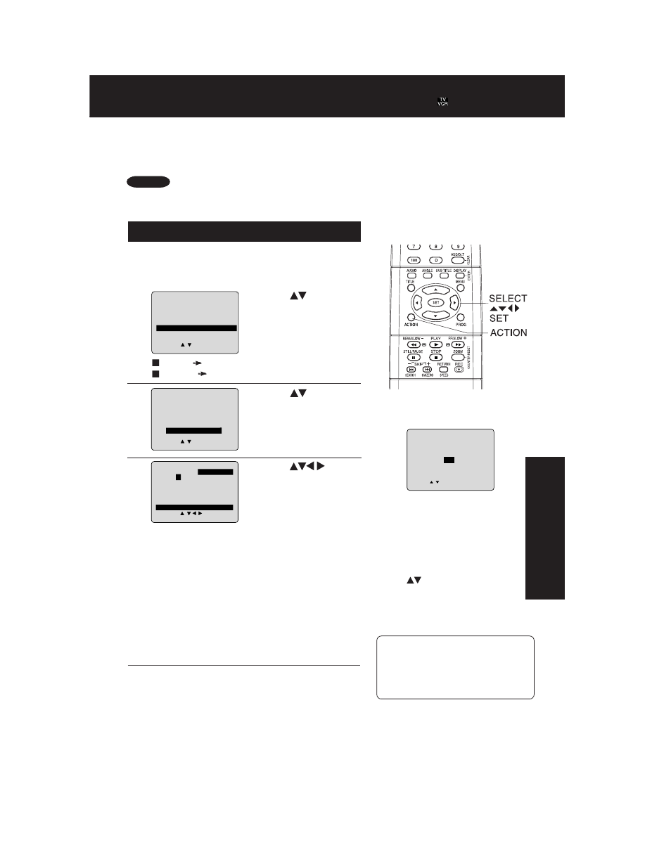 Dvd lock feature, Dvd lock ratings (dvd only) | Panasonic AG 527DVDE User Manual | Page 57 / 68