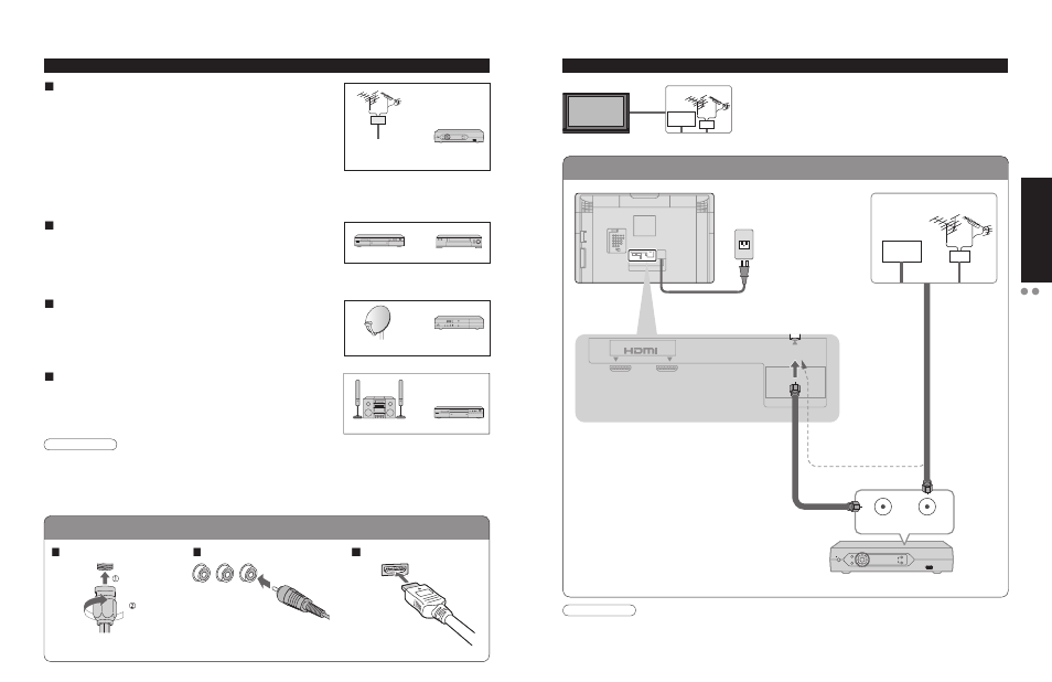 Before connection, Basic connection, Example 1 | Panasonic TC 32LX700 User Manual | Page 8 / 55