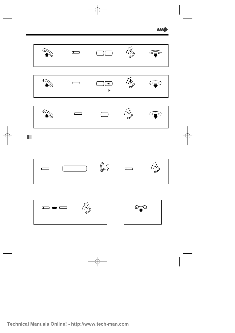 Three-party conversation (conference), Forwarding to an operator, Refusing all calls | Cancelling, Leaving a conference | Panasonic KX-T7425 User Manual | Page 17 / 34