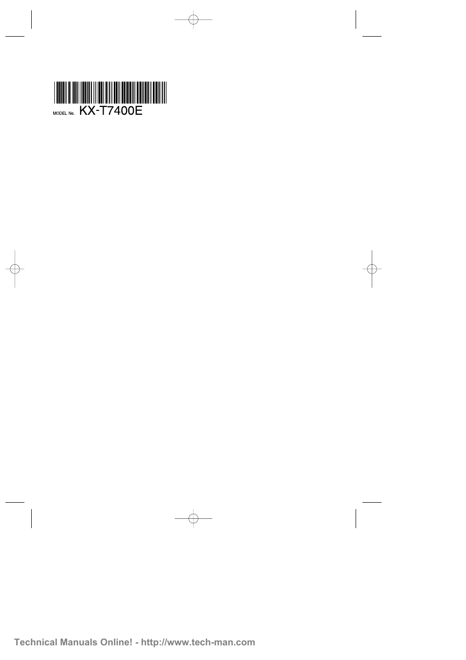 Panasonic KX-T7425 User Manual | Page 34 / 34