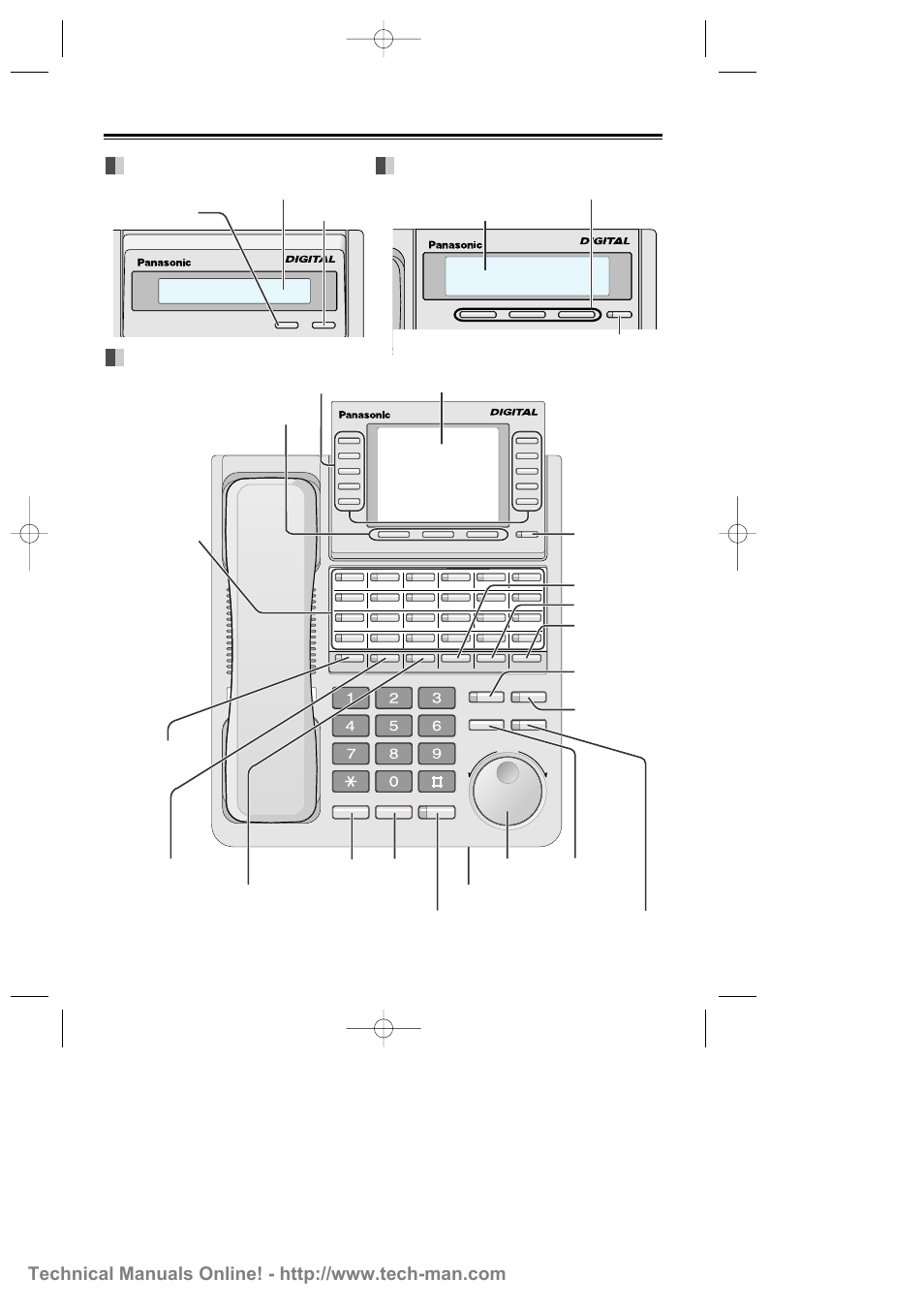 Location of controls, Kx-t7433, Mode lcd (liquid crystal display) select | Soft buttons (s1 through s3), Lcd (liquid crystal display), Shift | Panasonic KX-T7425 User Manual | Page 4 / 34