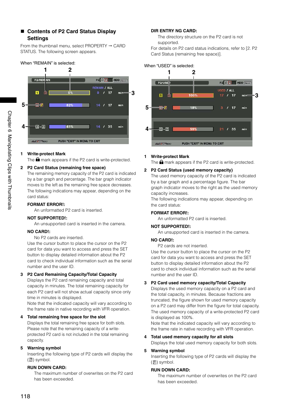 Panasonic AG-HPX300P User Manual | Page 118 / 166