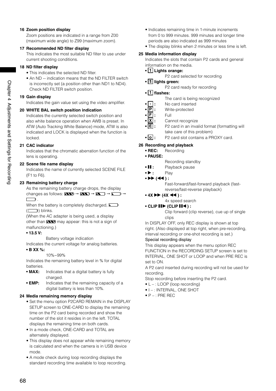 Panasonic AG-HPX300P User Manual | Page 68 / 166