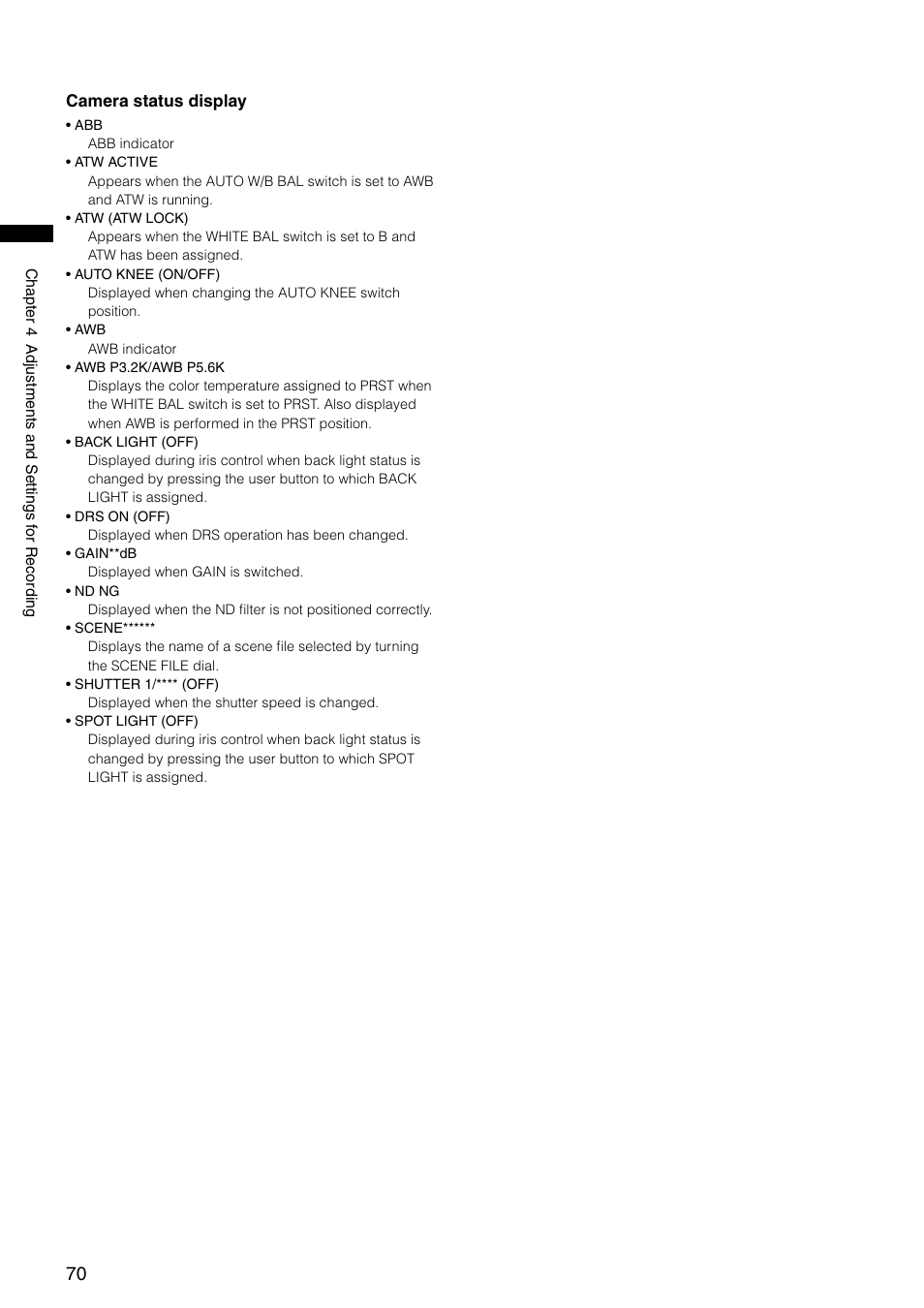 Panasonic AG-HPX300P User Manual | Page 70 / 166