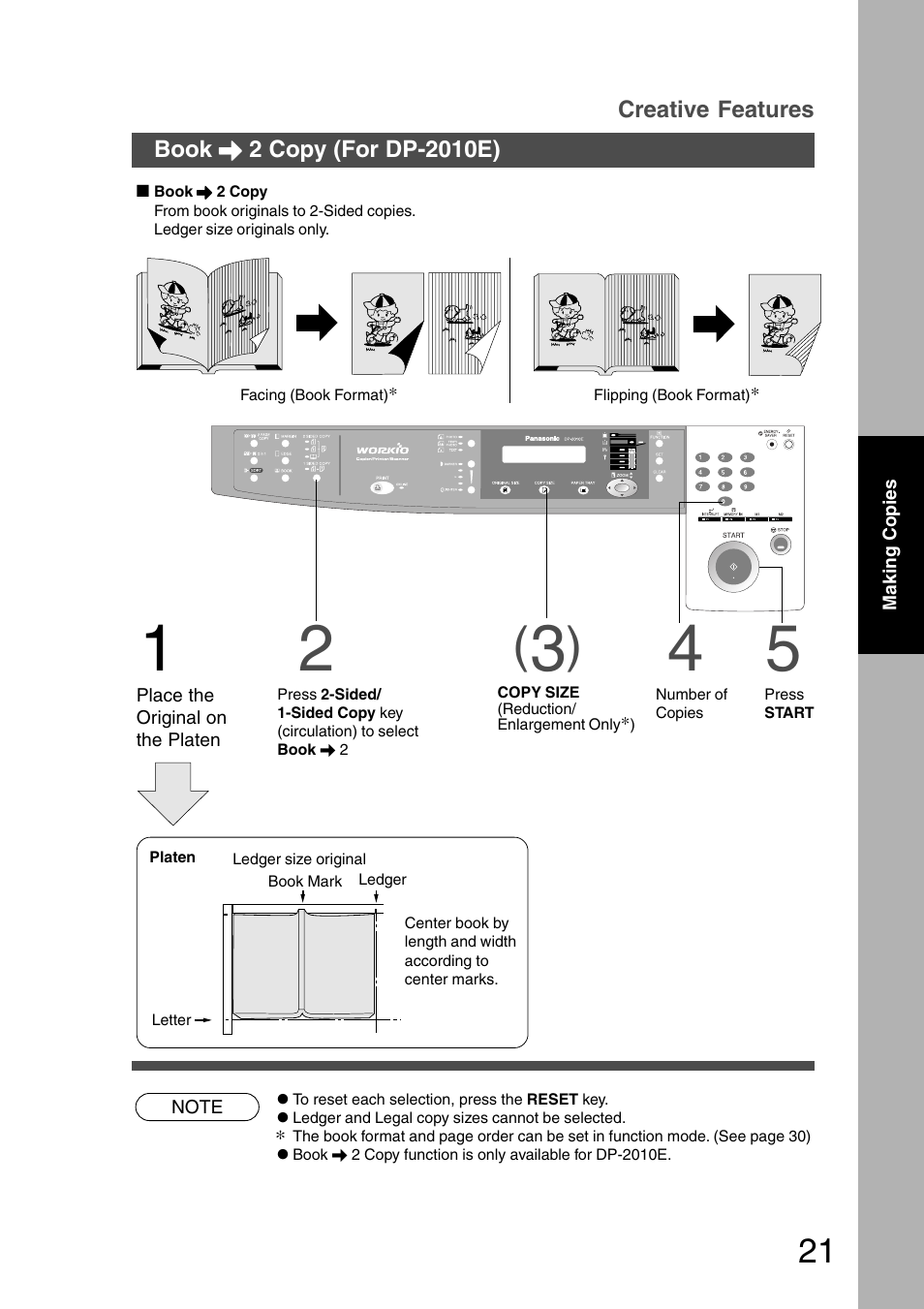 Panasonic DP-2010E User Manual | Page 21 / 60