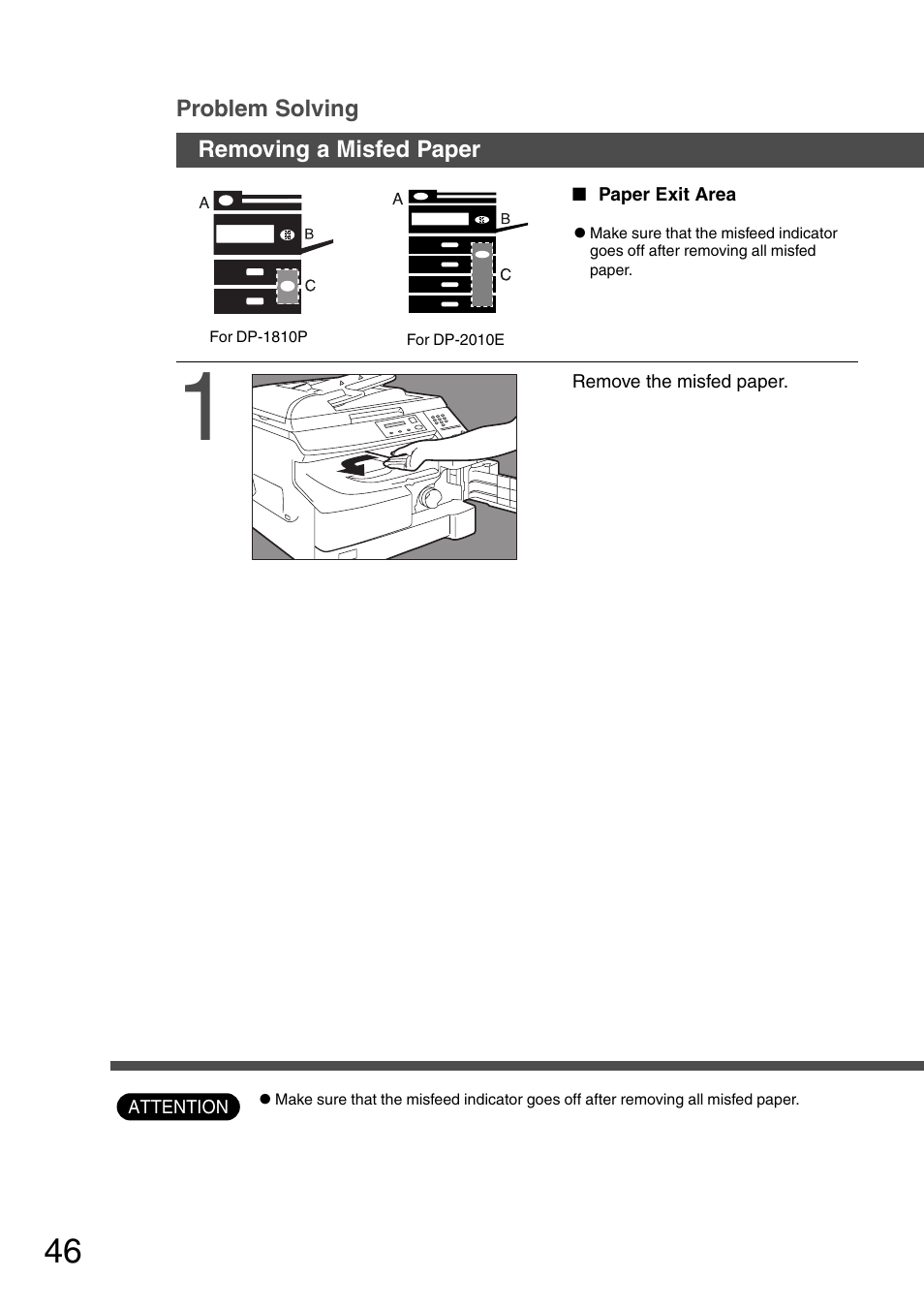 Panasonic DP-2010E User Manual | Page 46 / 60