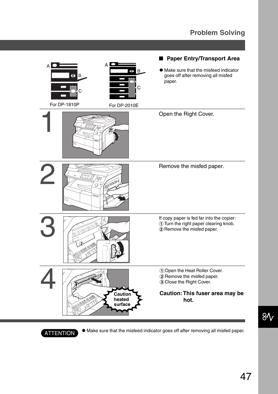 Panasonic DP-2010E User Manual | Page 47 / 60