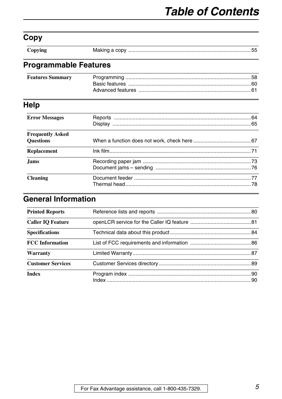 Panasonic KX-FHD331 User Manual | Page 5 / 92