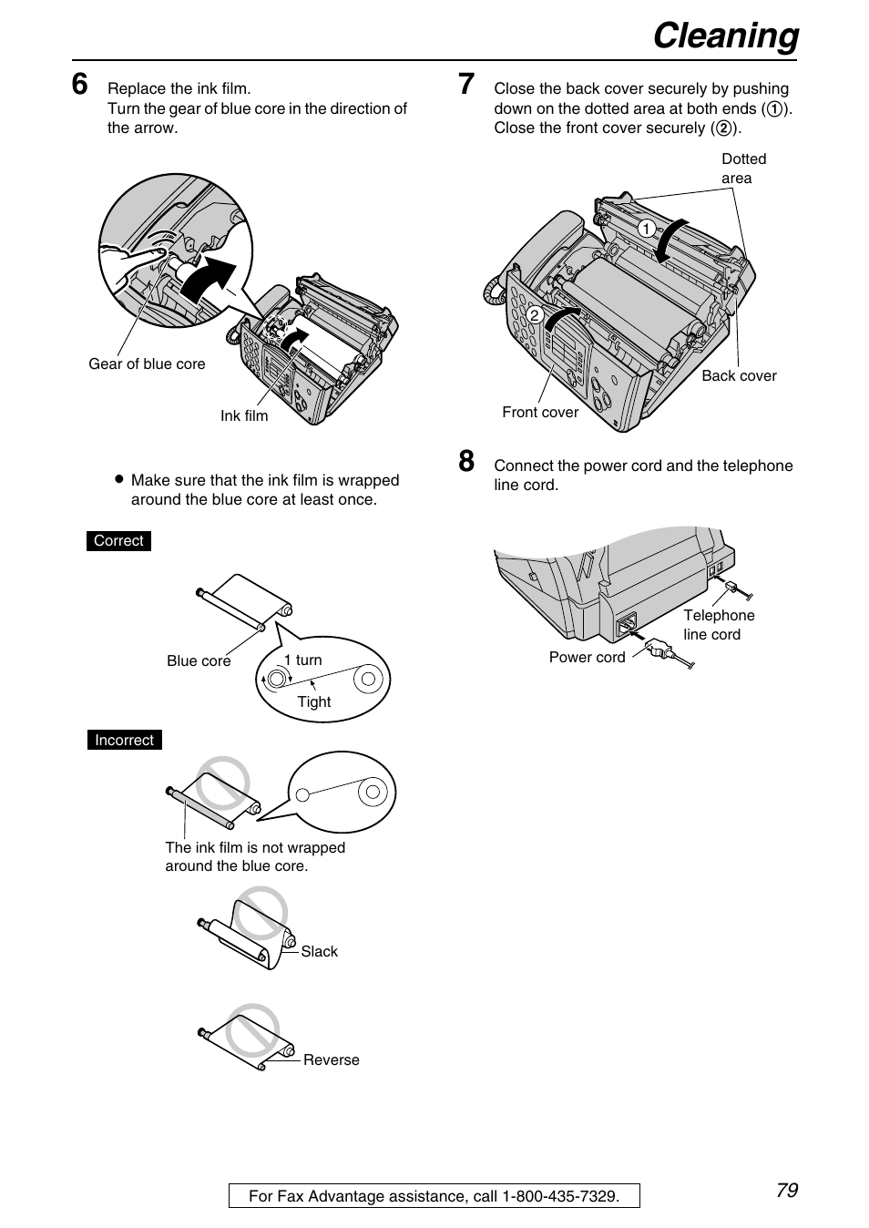 Cleaning | Panasonic KX-FHD331 User Manual | Page 79 / 92