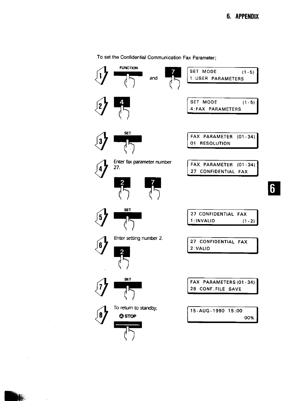 Y ^ y | Panasonic Panafax UF-650 User Manual | Page 133 / 154