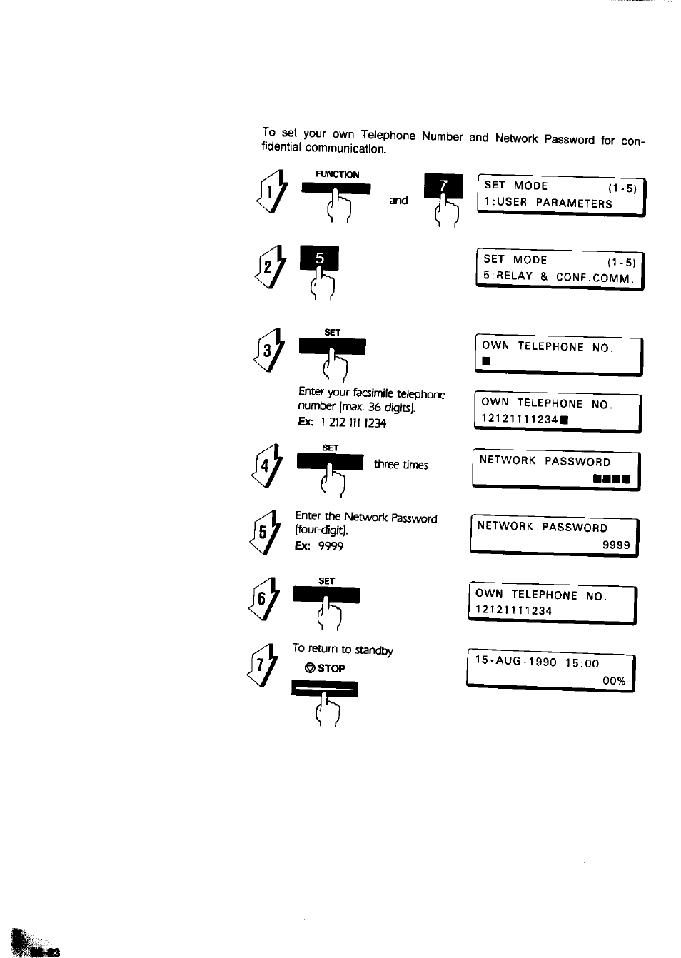 Panasonic Panafax UF-650 User Manual | Page 134 / 154